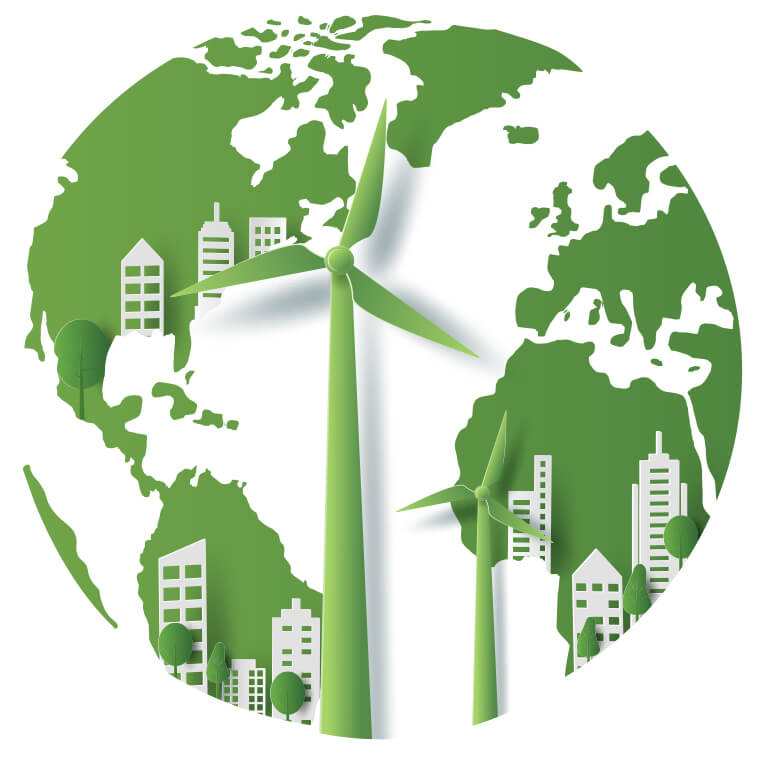 Planet and energy concept